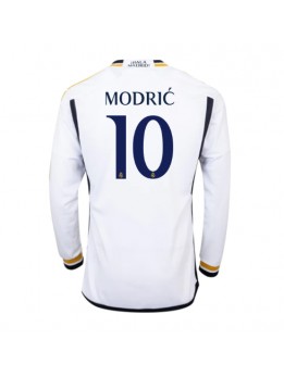Billige Real Madrid Luka Modric #10 Hjemmedrakt 2023-24 Langermet